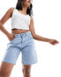 Denim herndon denim shorts in light blue