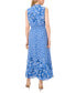 Women's Sleeveless Tie-Neck Smocked Maxi Dress