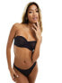 Dorina Exclusive Mix & Match Invisible Sculpt mesh unpadded bandeau bra with removeable straps in black