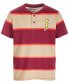 Little & Big Boys Striped Lightning Henley T-Shirt, Created for Macy's