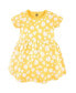 Toddler Girls Cotton Short-Sleeve Dresses 2pk, Yellow Daisy