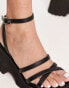 ASOS DESIGN – Trippy – Sandalen in Schwarz mit dicker, gerillter Sohle