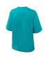 Women's Aqua Miami Dolphins Boxy T-Shirt