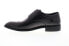 Zanzara Cesar ZK324C83 Mens Black Leather Low Top Wingtip Oxfords Shoes 10.5