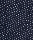 Plus Size V-Neck Dot-Print Top