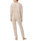 Woman's 2-Pc. Long-Sleeve Jogger Pajamas Set