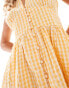 Nobody's Child Petite Starlight sleeveless mini dress in yellow gingham