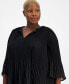 Women's Pleated Chiffon Flutter-Sleeve Top, XS-4X, Created for Macy's