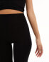 ASOS 4505 Icon seamless rib 8 inch legging short with quick dry in black