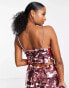 Collective the Label Petite exclusive strappy disc sequin crop top co-ord in pink