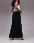 Topshop co ord twist maxi skirt in black