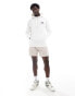 GANT archive shield logo embroid hoodie in white