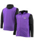 Men's Purple and Black Minnesota Vikings Big and Tall Alpha Full-Zip Hoodie Jacket