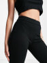 Vero Moda jersey flares with high waist in black