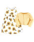 Toddler Boys Cotton Dress and Cardigan 2pc Set, Sunflower