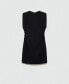 Women's Draped Detail Short Dress