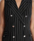 Women's Pinstriped Double-Breasted Blazer Dress