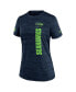 Women's College Navy Seattle Seahawks Velocity Performance T-Shirt