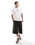 Jack & Jones oversized t-shirt with japanese bird backprint in white