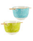 Botanical Set of 2 Ramen Bowls, 2 Asst