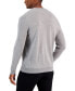 Men's Solid Crew Neck Merino Wool Blend Sweater, Created for Macy's