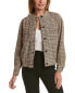 Vince Camuto Oversized Bomber Jacket Women's Brown Xxs