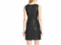 kensie Women's Sleeveless Faux Leather Shift Dress Black M