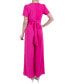 Women's Short-Sleeve Wide-Leg Jumpsuit