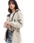 ASOS DESIGN multi pocket hiking jacket in sand