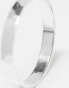 Kingsley Ryan sterling silver 3mm hammered band ring in silver