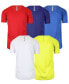 Men's Short Sleeve Moisture-Wicking Quick Dry Performance Crew Neck Tee -5 Pack