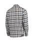 Men's Navy, Gray Colorado Avalanche Ease Plaid Button-Up Long Sleeve Shirt