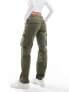 Pimkie straight leg cargo trousers in khaki