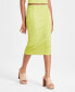 Women's Textured Knit Midi Skirt, Created for Macy's