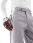 ASOS DESIGN pull on wide leg smart trouser in white