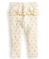 Baby Girls Felicity Field Floral-Print Ribbed Ruffled-Back Leggings, Created for Macy's