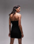 Topshop super soft shaping bandeau mini dress in black