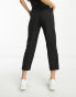 Miss Selfridge Petite slim cigarette trousers in black