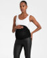 Women's Matt Coated Maternity Leggings