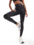 ASOS 4505 gym legging in cracked leather effect in black