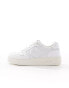 Levi's Glide L chunky trainers with patch logo in white and navy