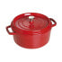 Zwilling STAUB LA COCOTTE - Casserole baking dish - Round - Cast iron - Ceramic - Gas - Halogen - Induction - Sealed plate - Cherry - Enamel