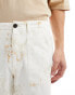 Farah tie dye shorts in cream