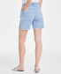 Women's High-Rise Frayed Denim Shorts, Created for Macy's