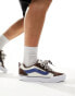 Vans Knu Skool chunky trainers in brown and blue