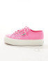 Superga 2790 pink flatform trainers