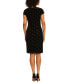 Women's Diamond-Velvet Cap-Sleeve Dress