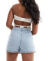 New Look denim wrap skort