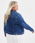 Plus Size Classic Denim Jacket, Created for Macy's