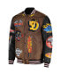 Men's and Women's Brown Dodge Born Wild Racing Full-Snap Jacket